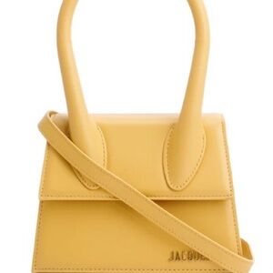 Jacquemus Yellow Smooth Calfskin Le Chiquito Moyen w/ Strap